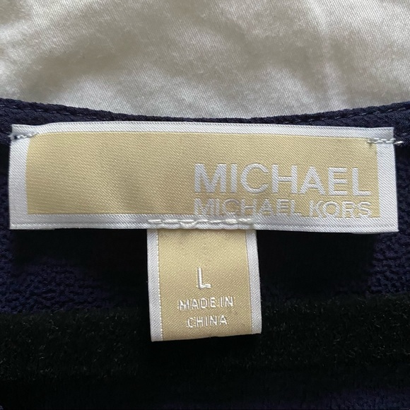 MICHAEL Michael Kors Button Blouse Navy Blue - Picture 3 of 3